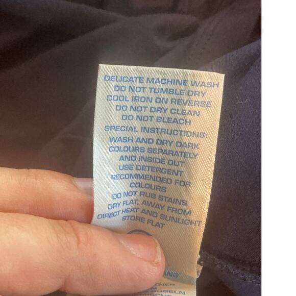 Boden Womens Suplice Top Size US 10 Sheer Sleeves Classic Date Night Navy Blue - Picture 8 of 8